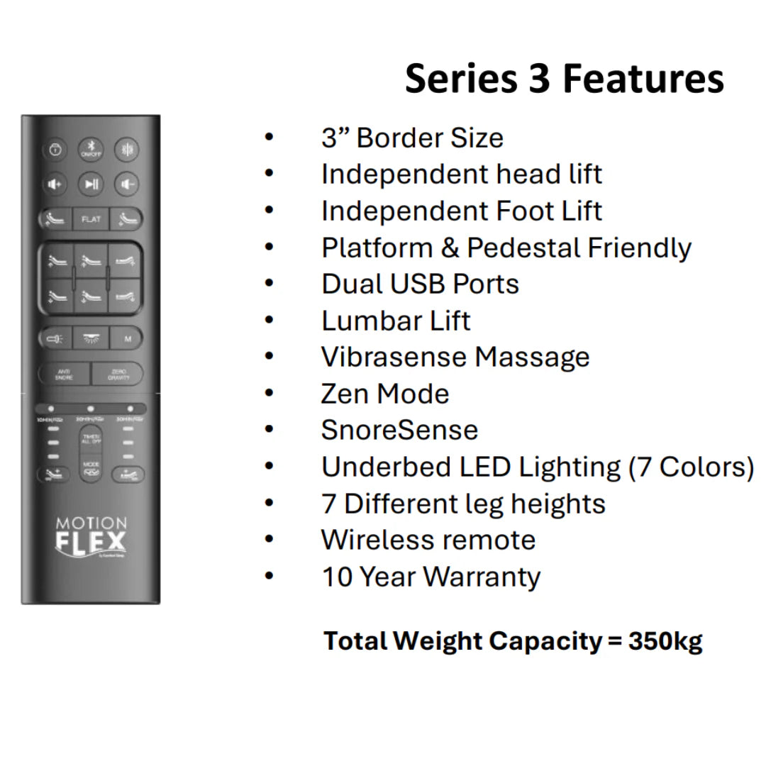 Series 3 - Motion Flex Adjustable Bed Base