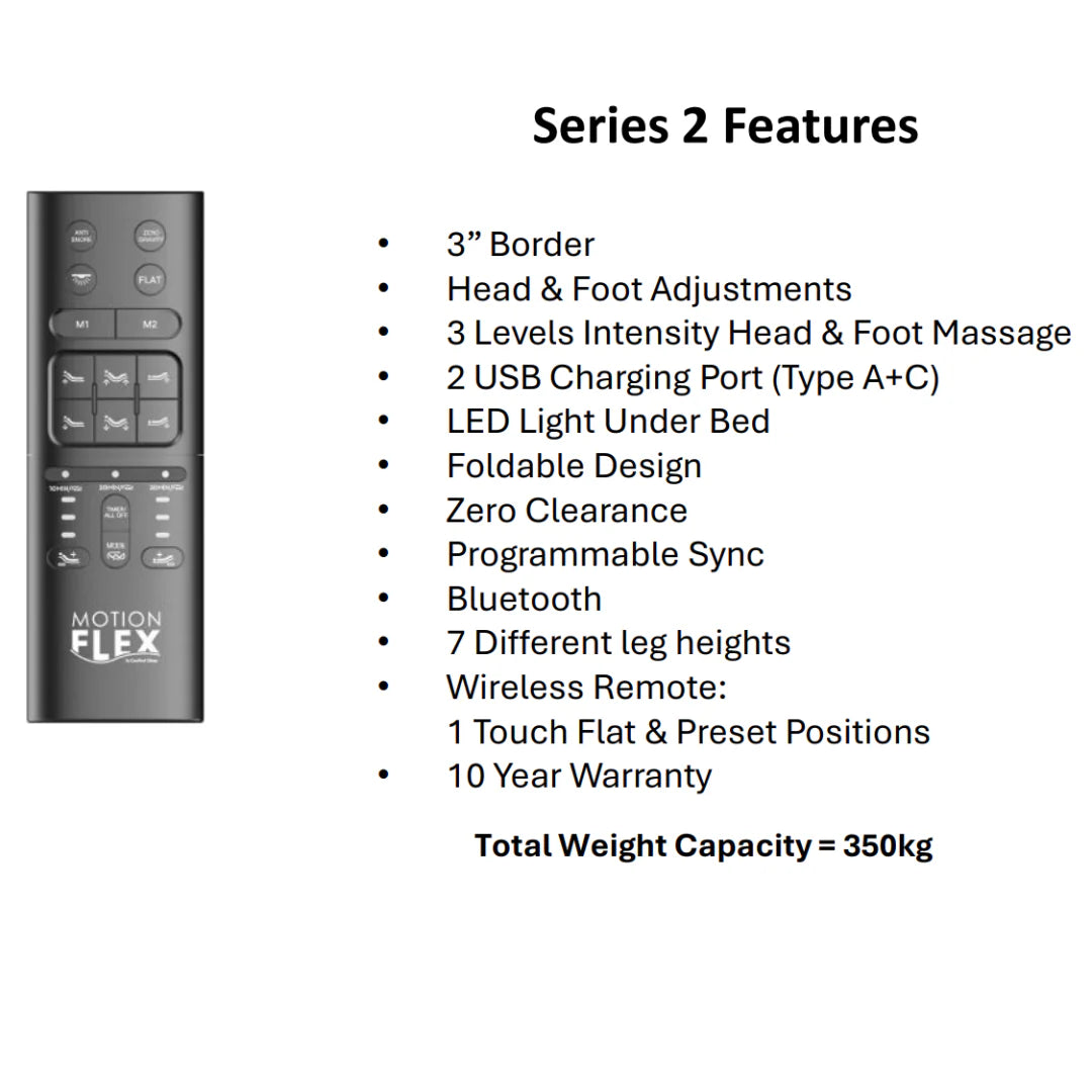 Series 2 - Motion Flex Adjustable Bed Base